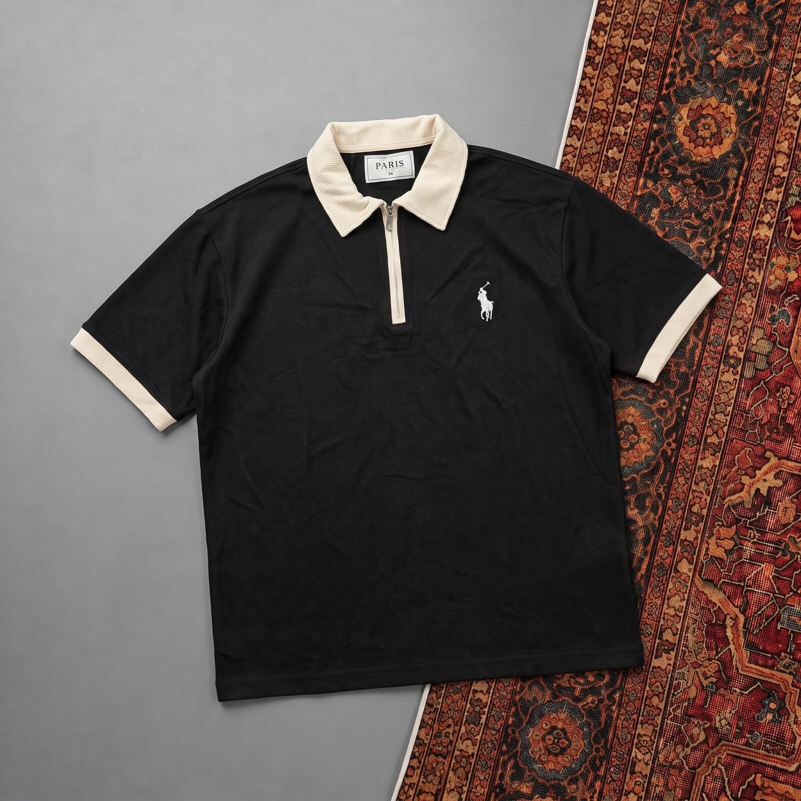 HALF-ZIP CASUAL POLO-CP02