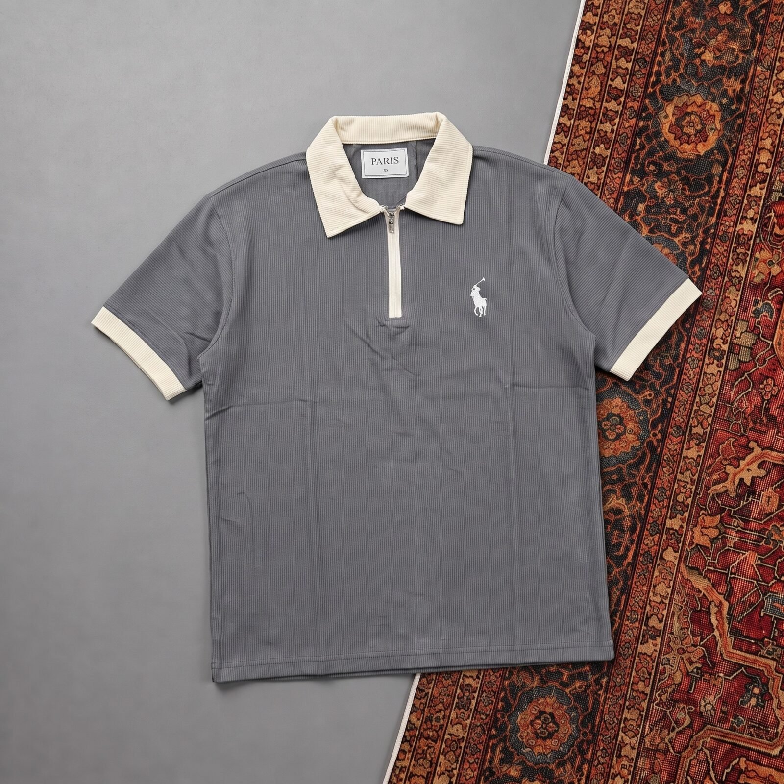 HALF-ZIP CASUAL POLO-CP03